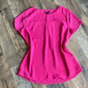 Pink dress blouse flowy material